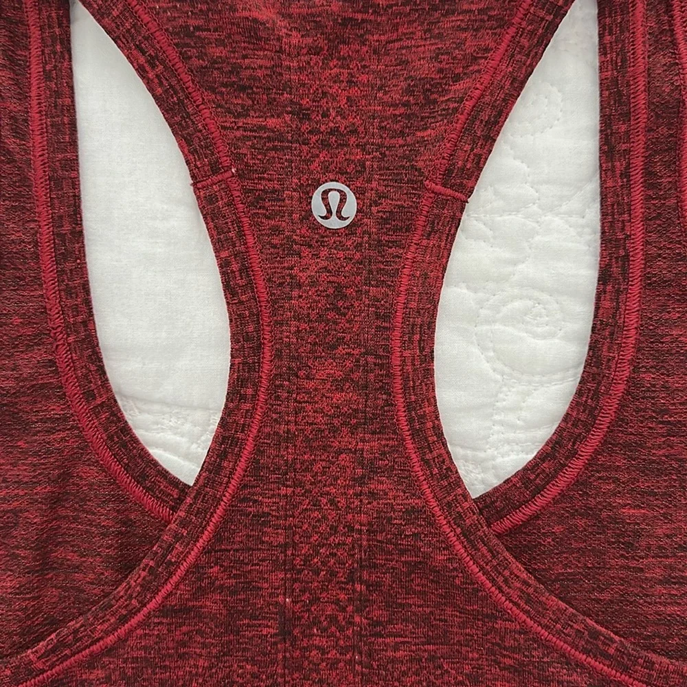 Lululemon Swiftly Tech Racerback Top Women’s size 8 True Red / Black Tank - Picture 8 of 8